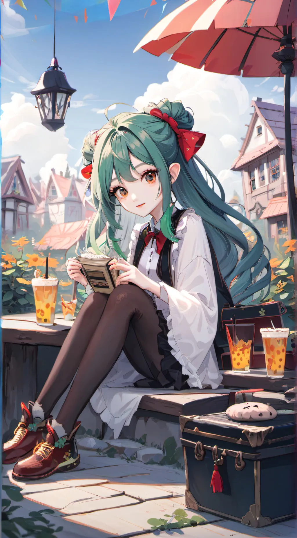 ai character: velvet background