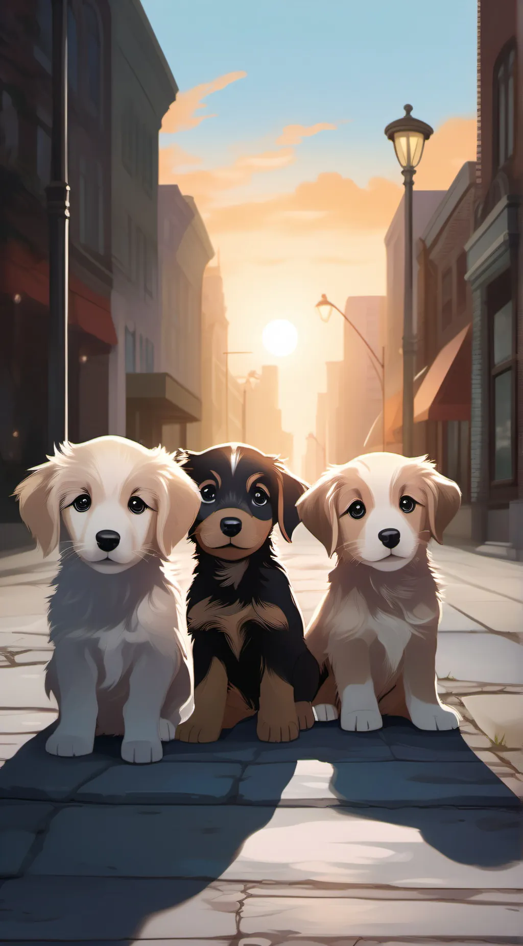 ai character: Puppy/Lucky/bucky background