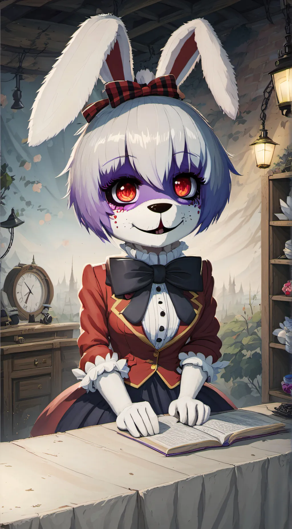 ai character: FNIA Bonnie background