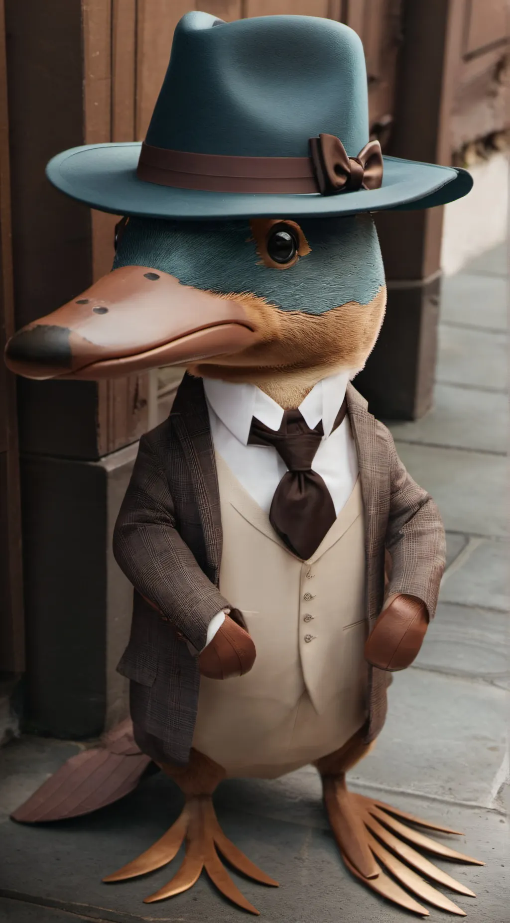 ai character: Perry the platypus background