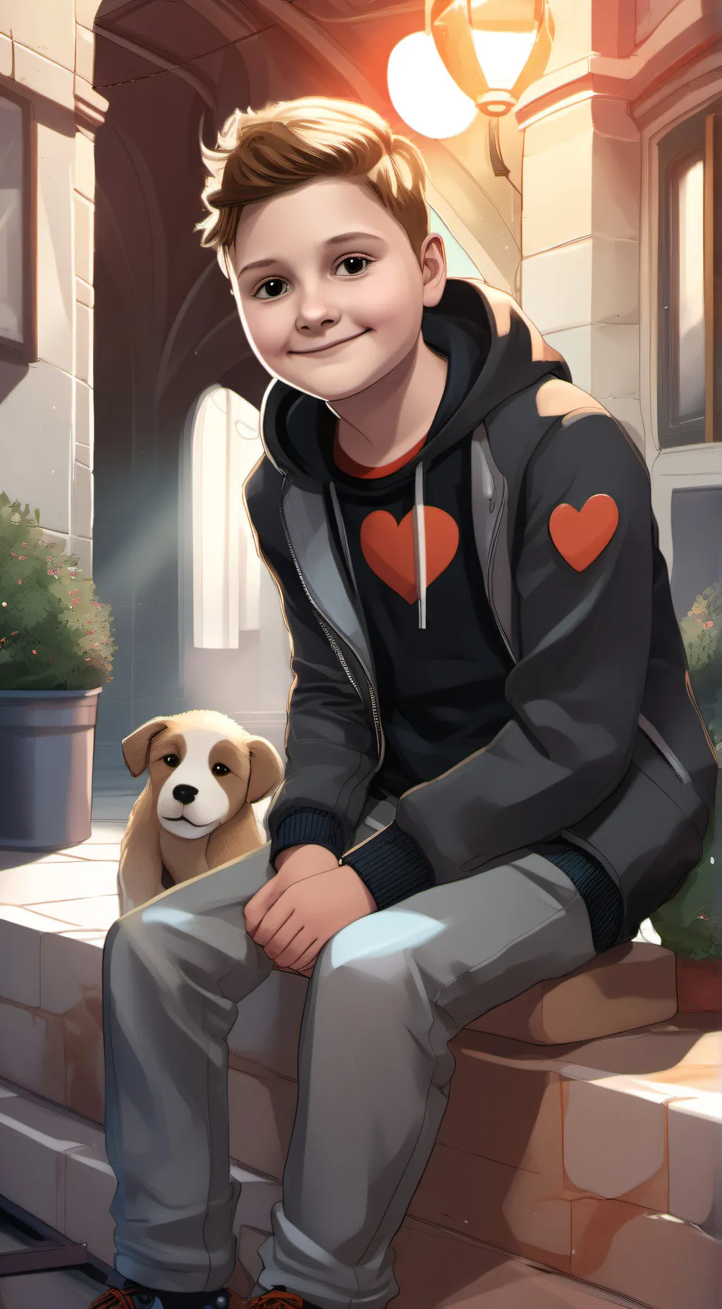 ai character: theo background