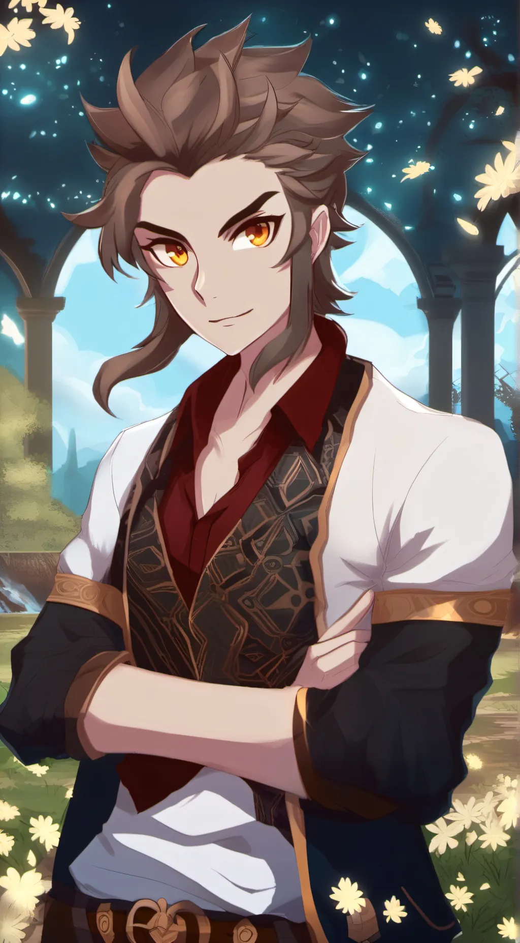 ai character: Leo background