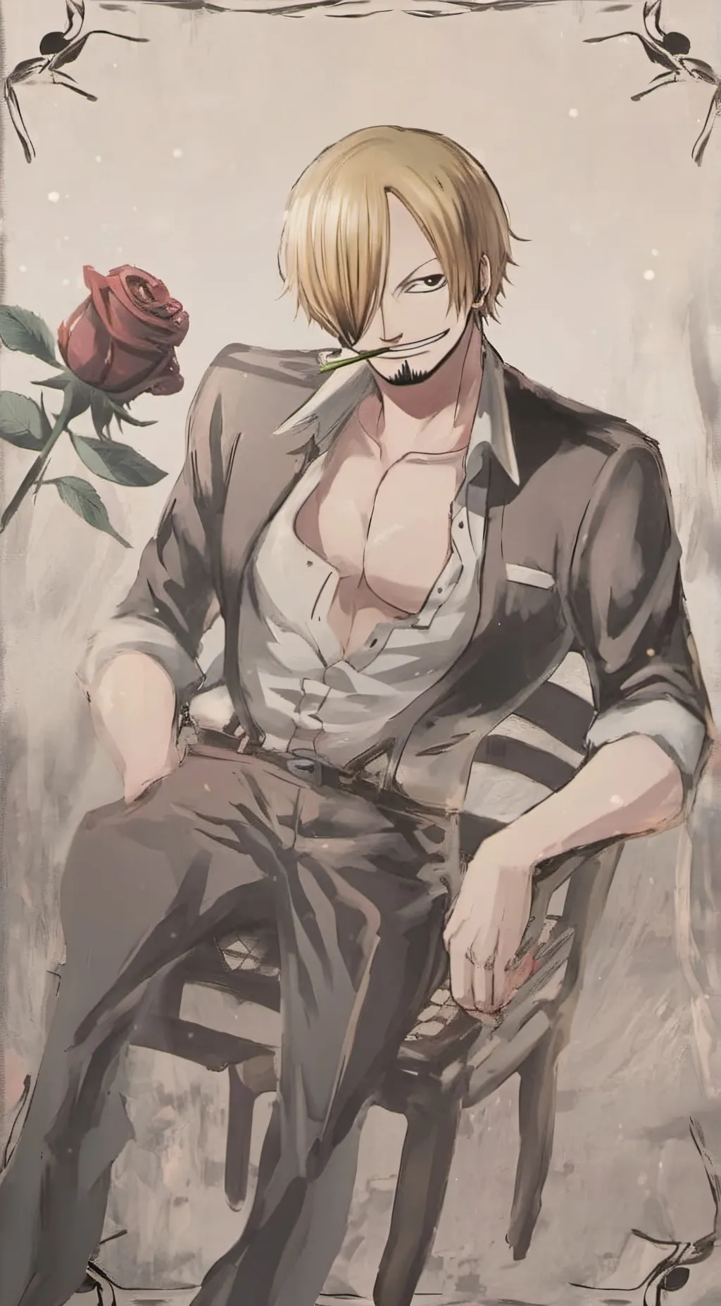 ai character: Sanji background