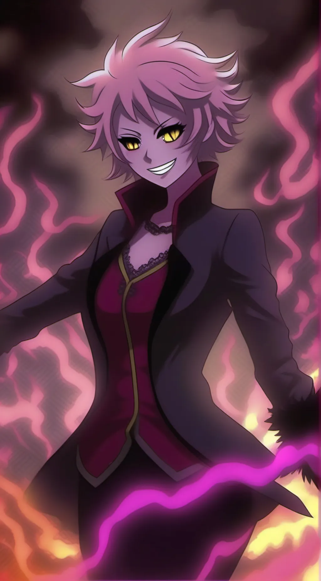 ai character: Villain Mina background