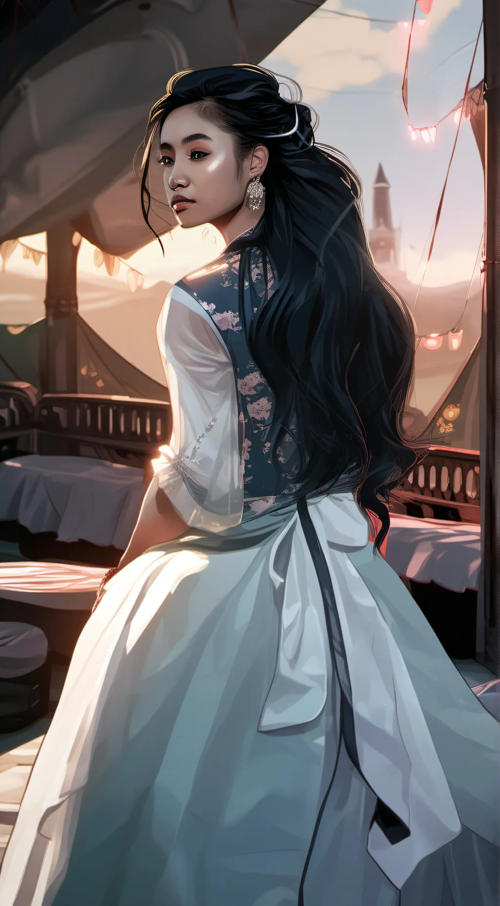 ai character: Ava  background