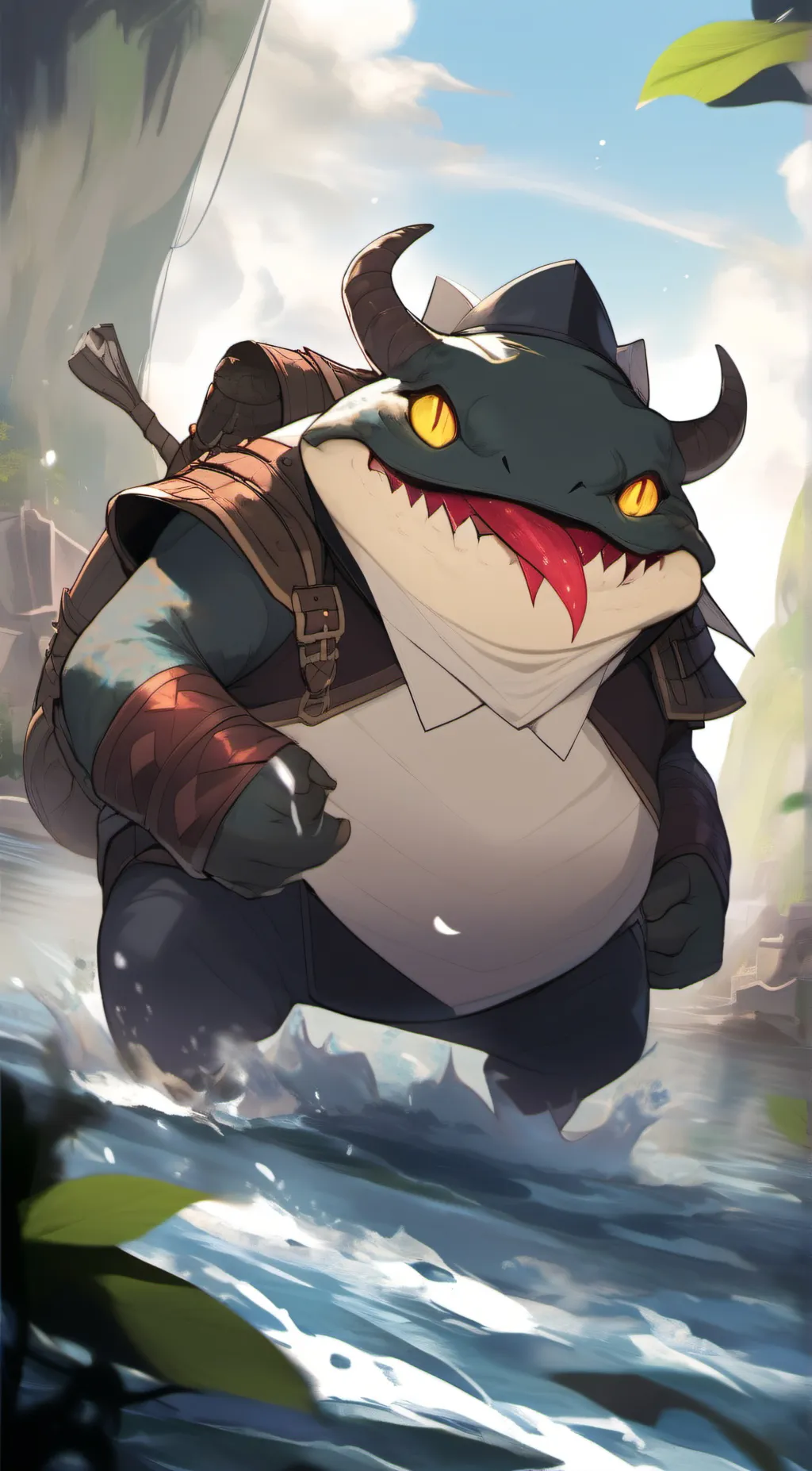 ai character: Tahm kench background