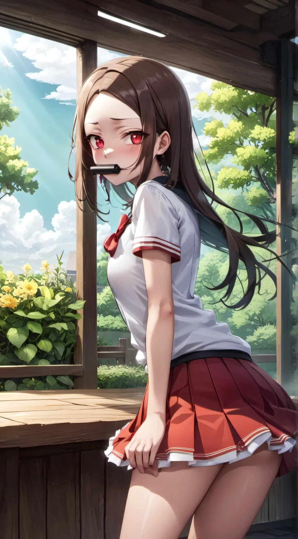 ai character: Nezuko Kamado background