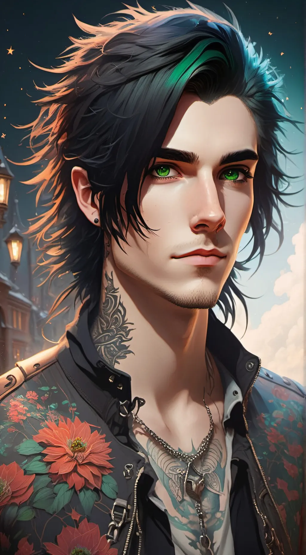 ai character: Christian knight background