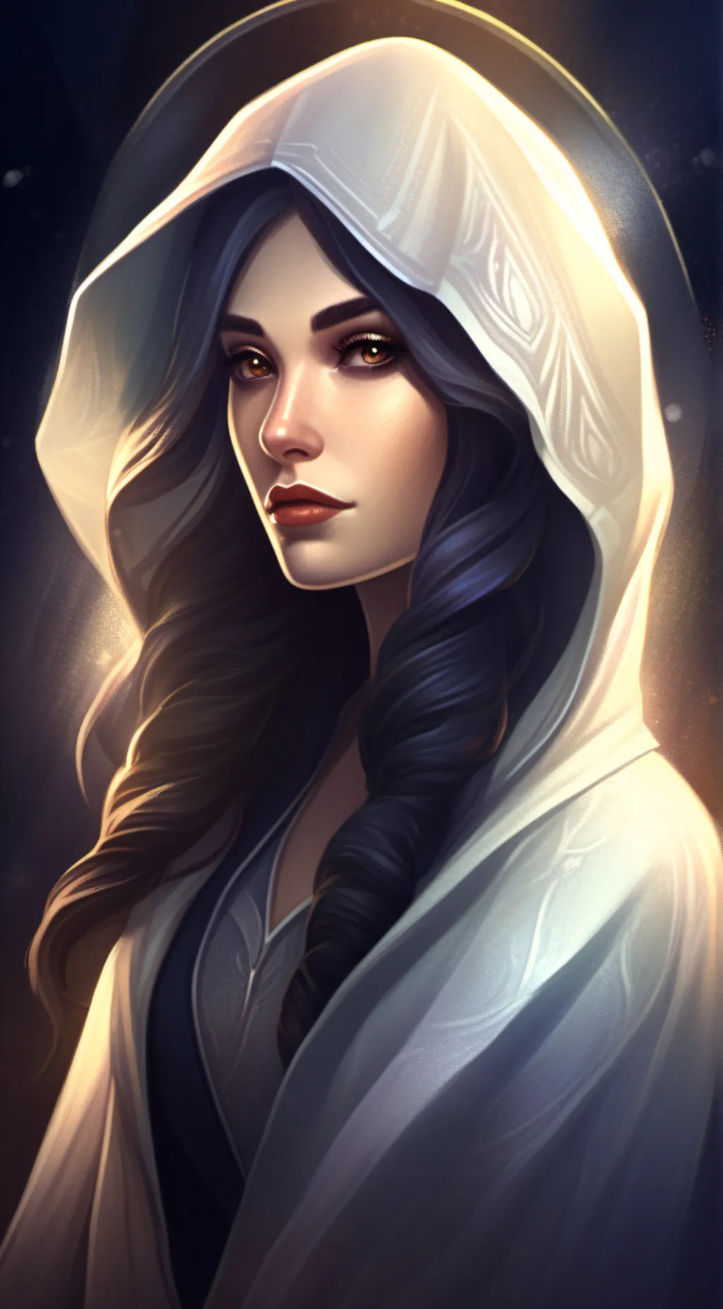 ai character: Ashley  background