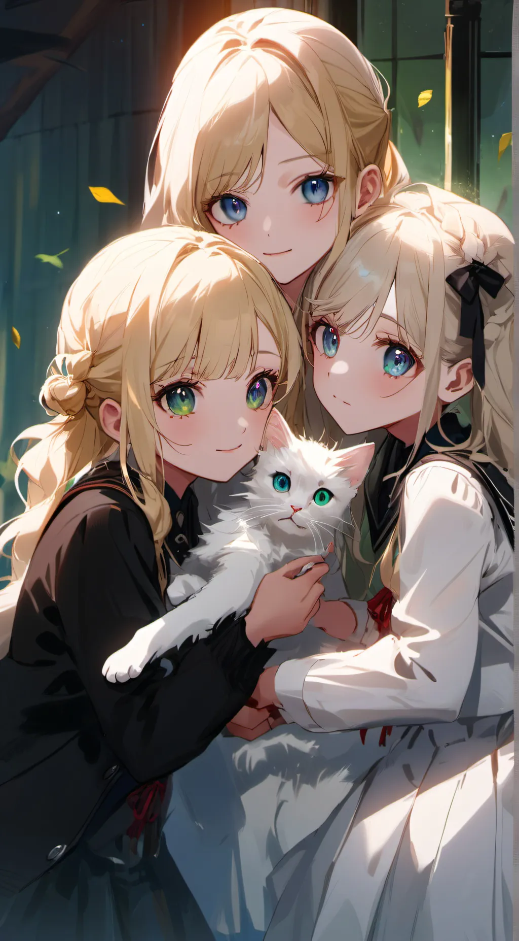 ai character: Emily, lucy, katie background