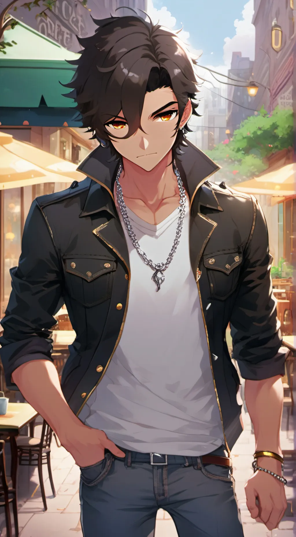 ai character: Felix  background