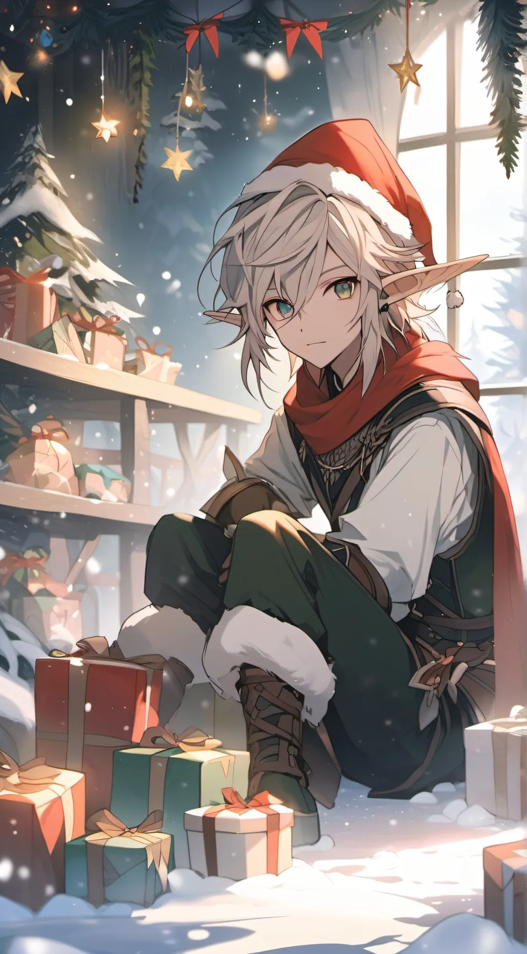 ai character: Buddy elf on a sel background