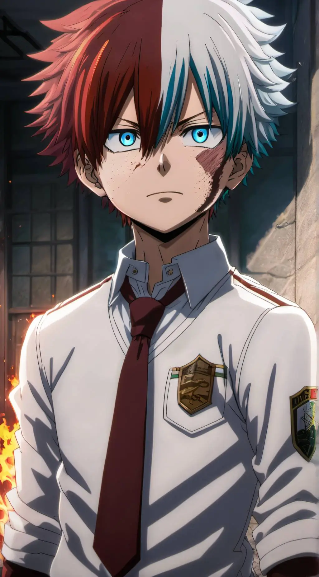 ai character:  Todoroki (13 y/o) background
