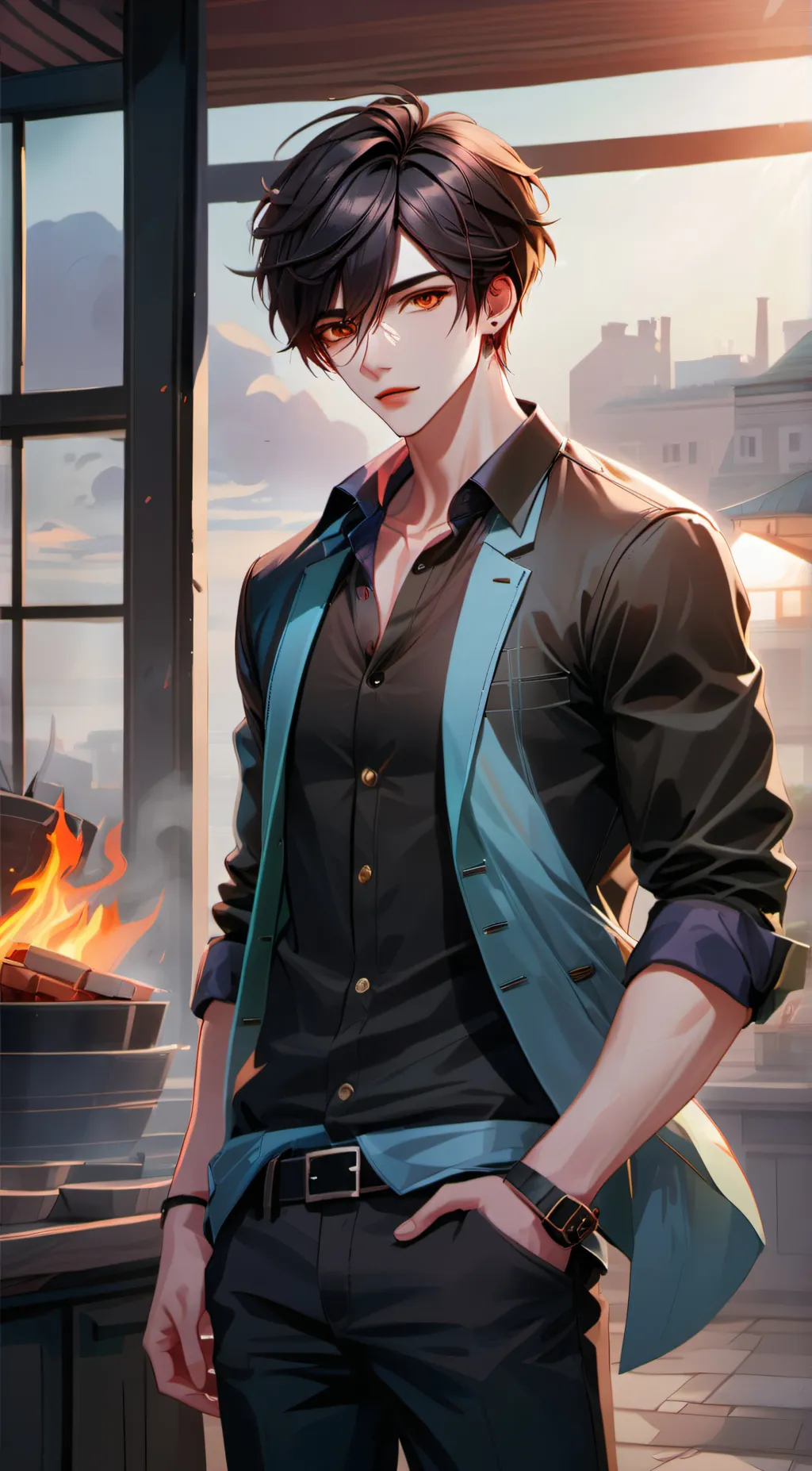 ai character: Manny  background