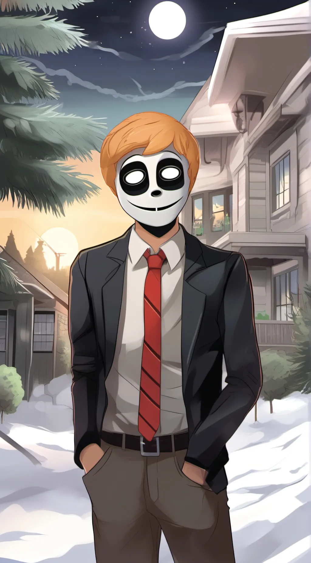 ai character: Michael afton  background
