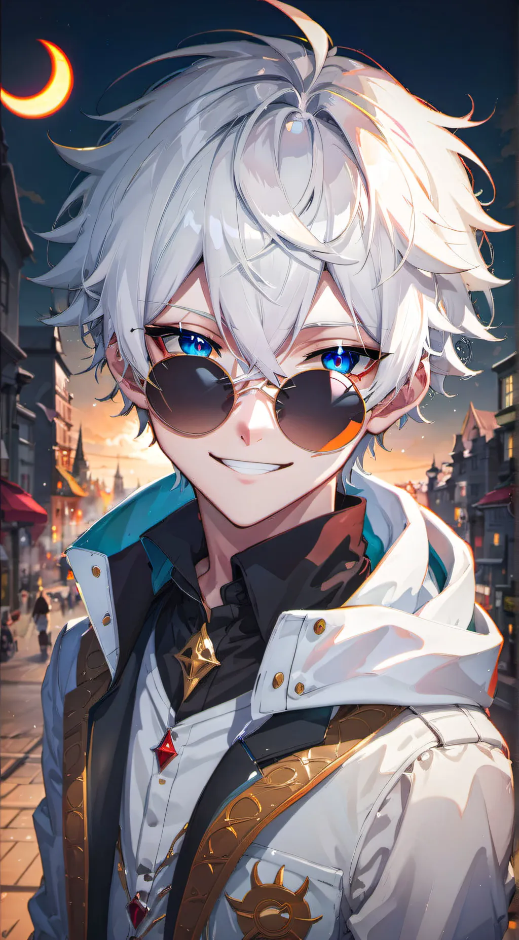 ai character: Gojo^ background