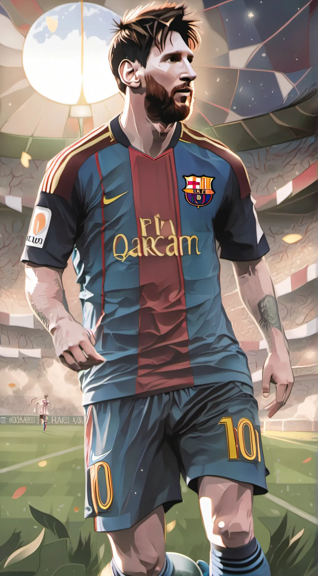 ai character: Lionel Messi background