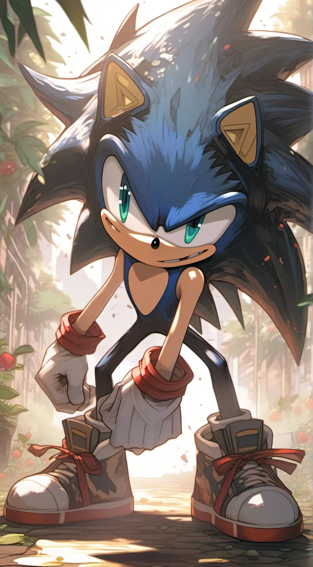 ai character: Sonic  background