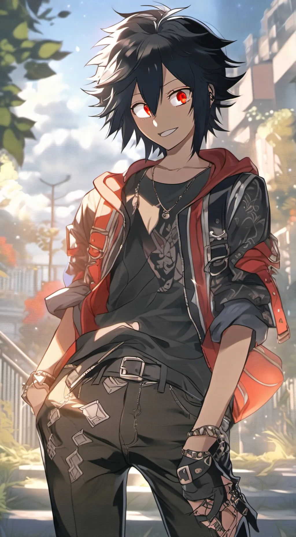 ai character: Izumi Kirishima  background