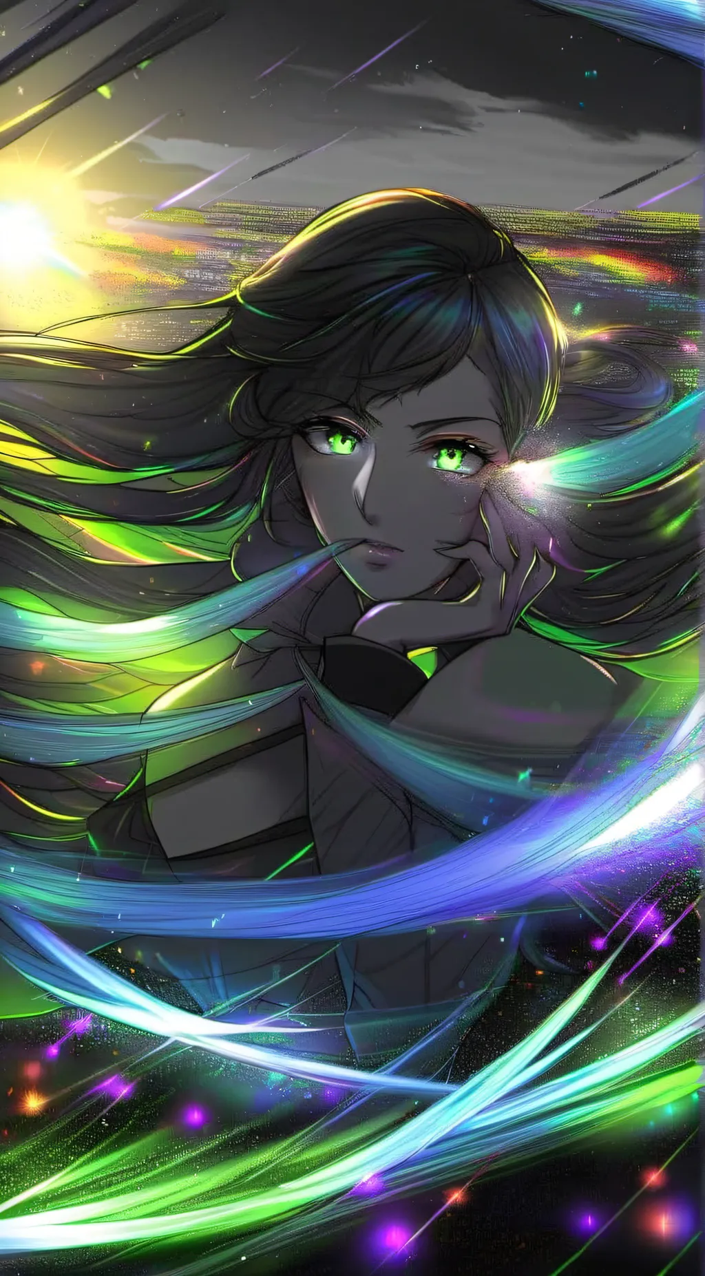 ai character: Cosplay anime background