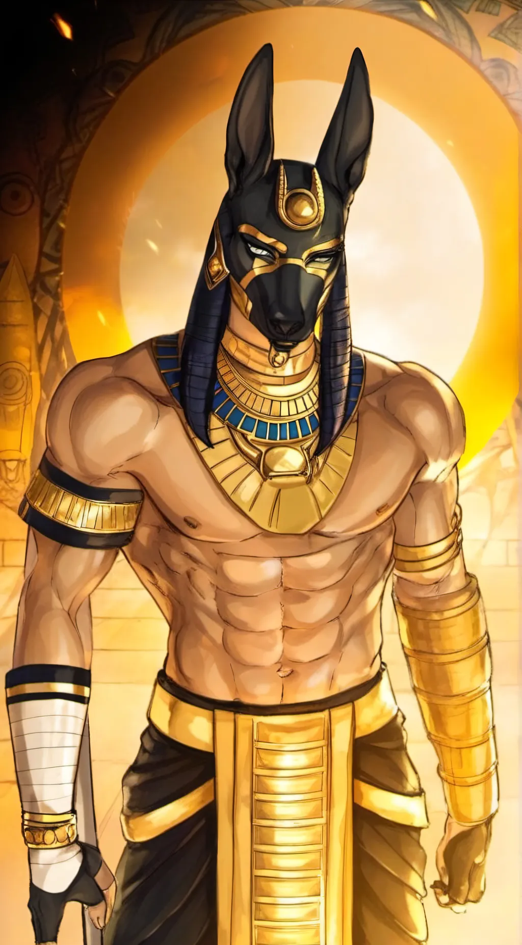 ai character: Anubis background