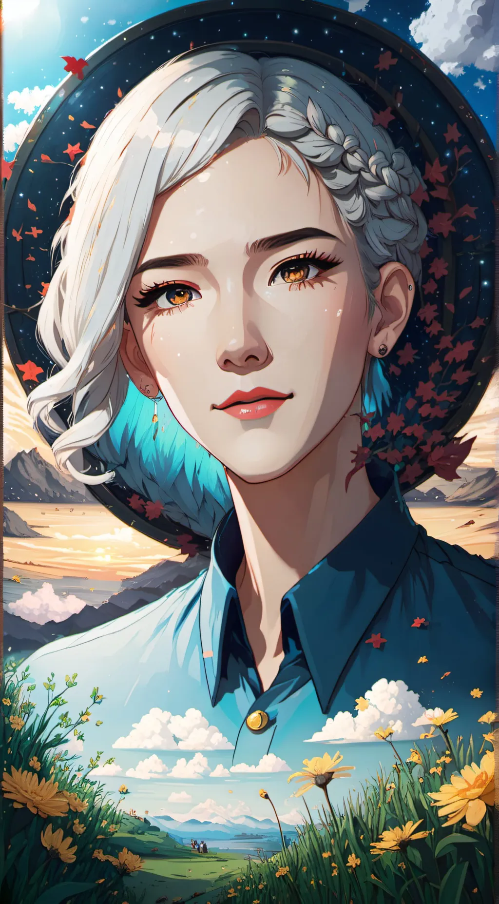 ai character: Aqua  background