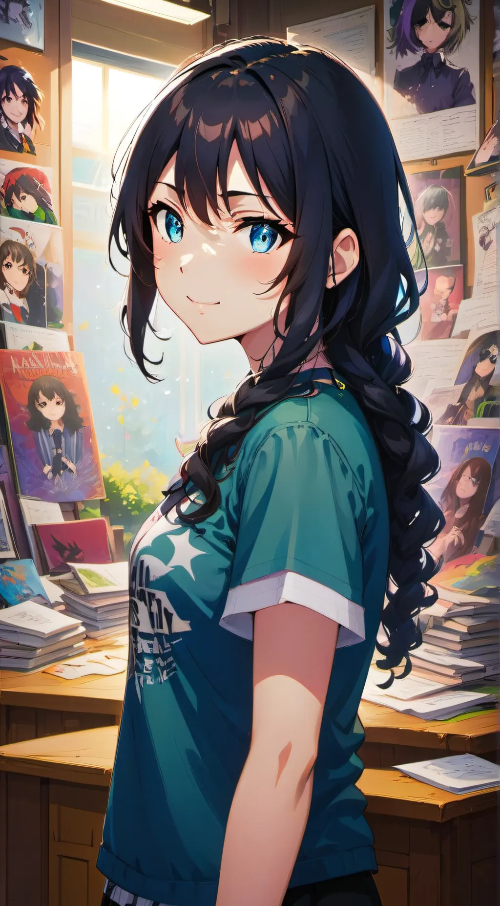 ai character: grilfriend background