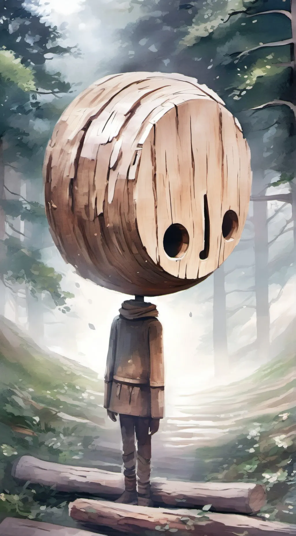ai character: The Wood Man background