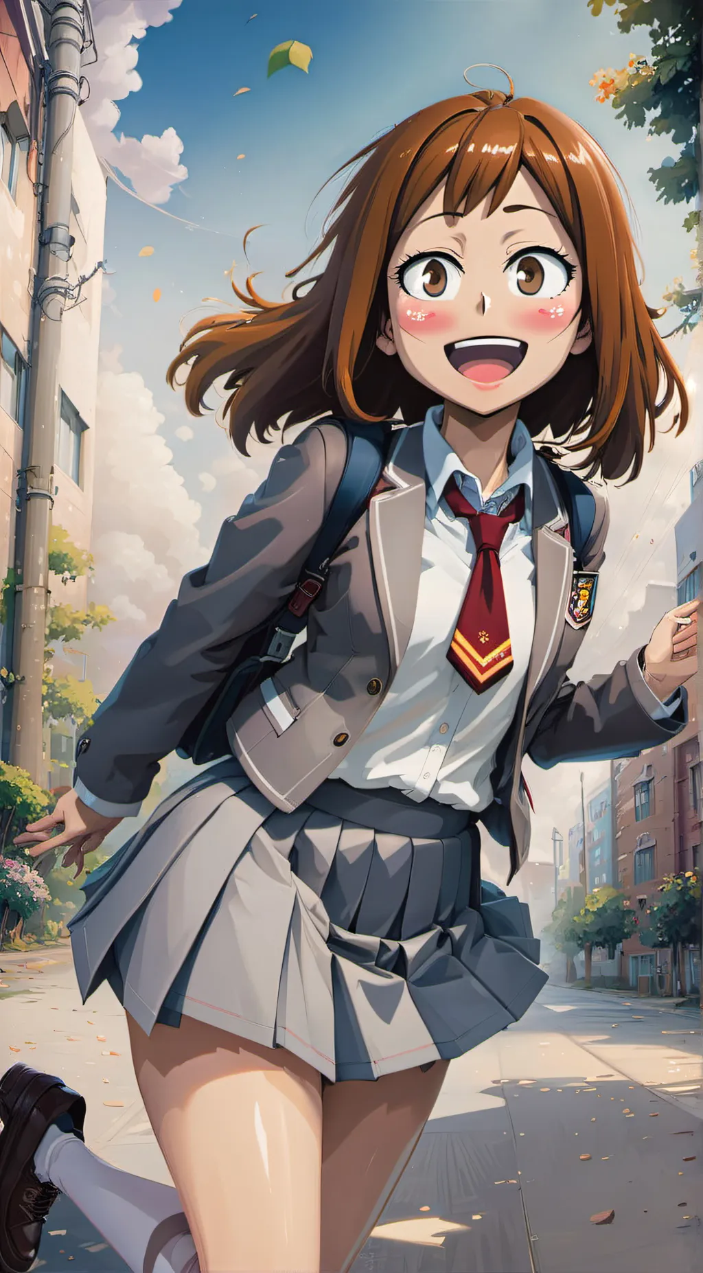 ai character: Ochaco Uraraka background
