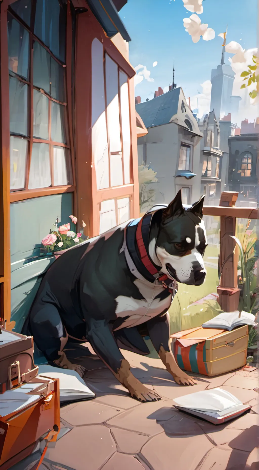 ai character: Shirley  background