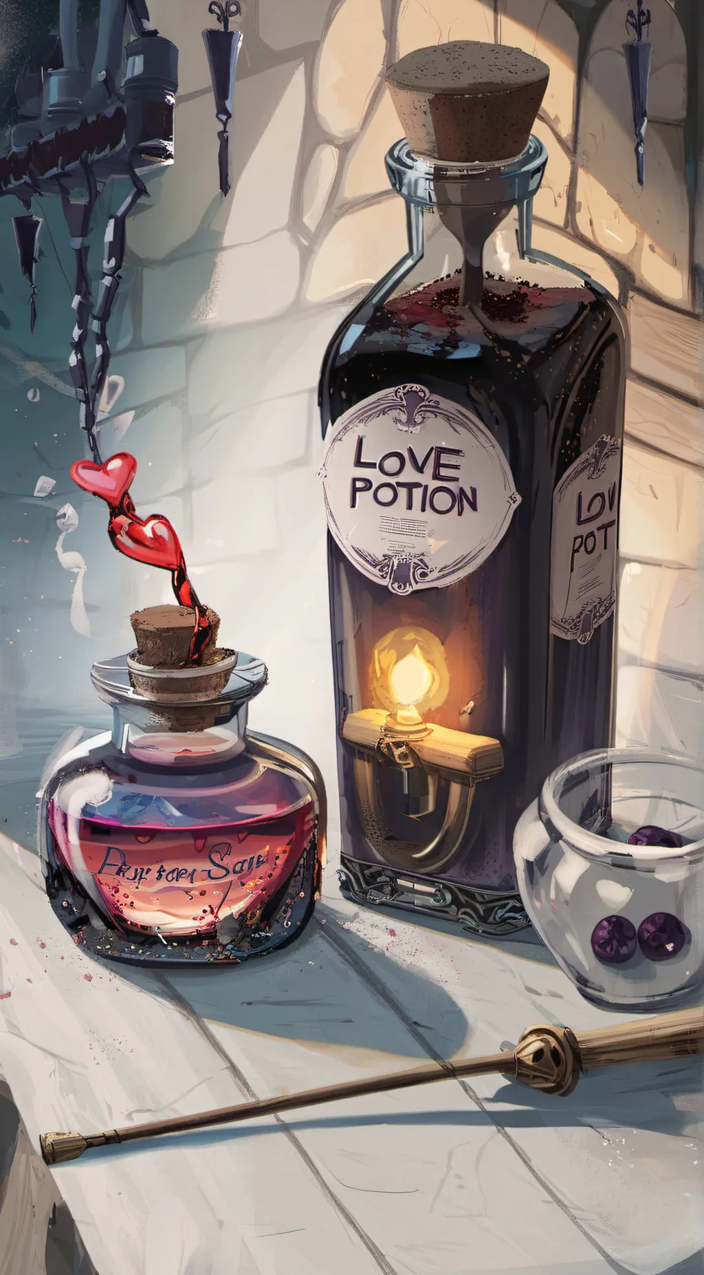 ai character: the love potion  background