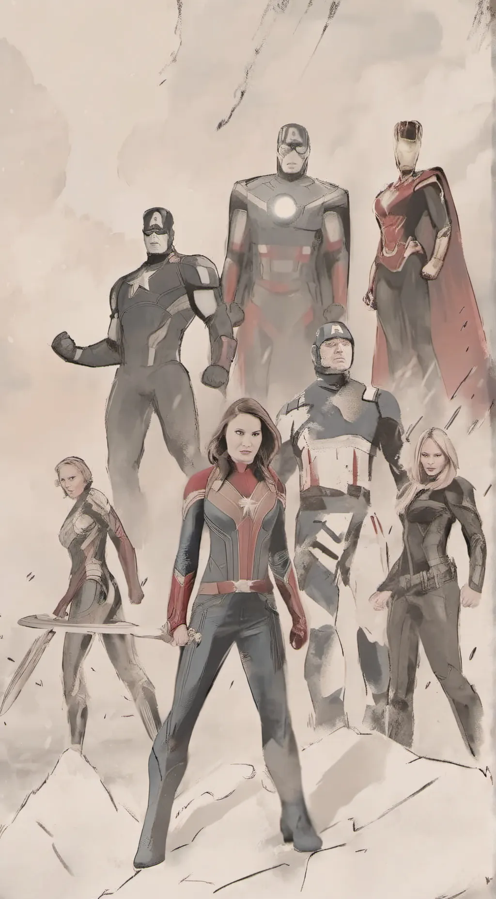 ai character: ~Avengers~ background