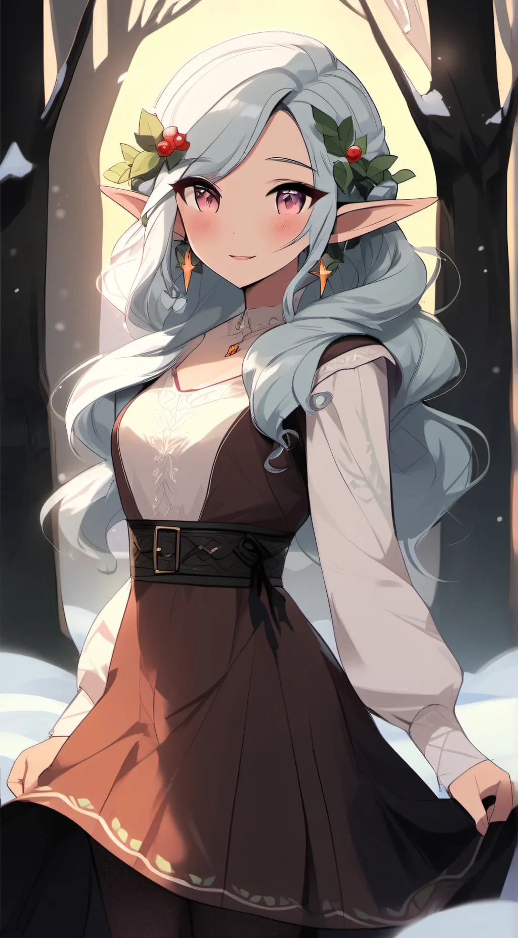ai character: Liz  background