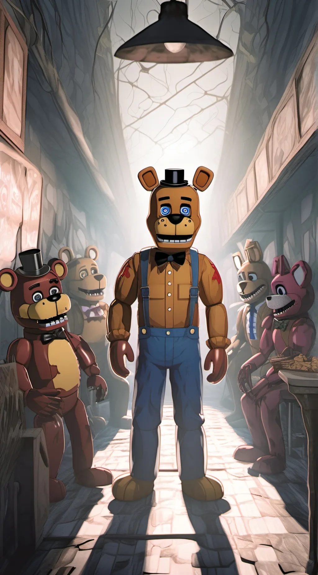 ai character: fnaf 1 background