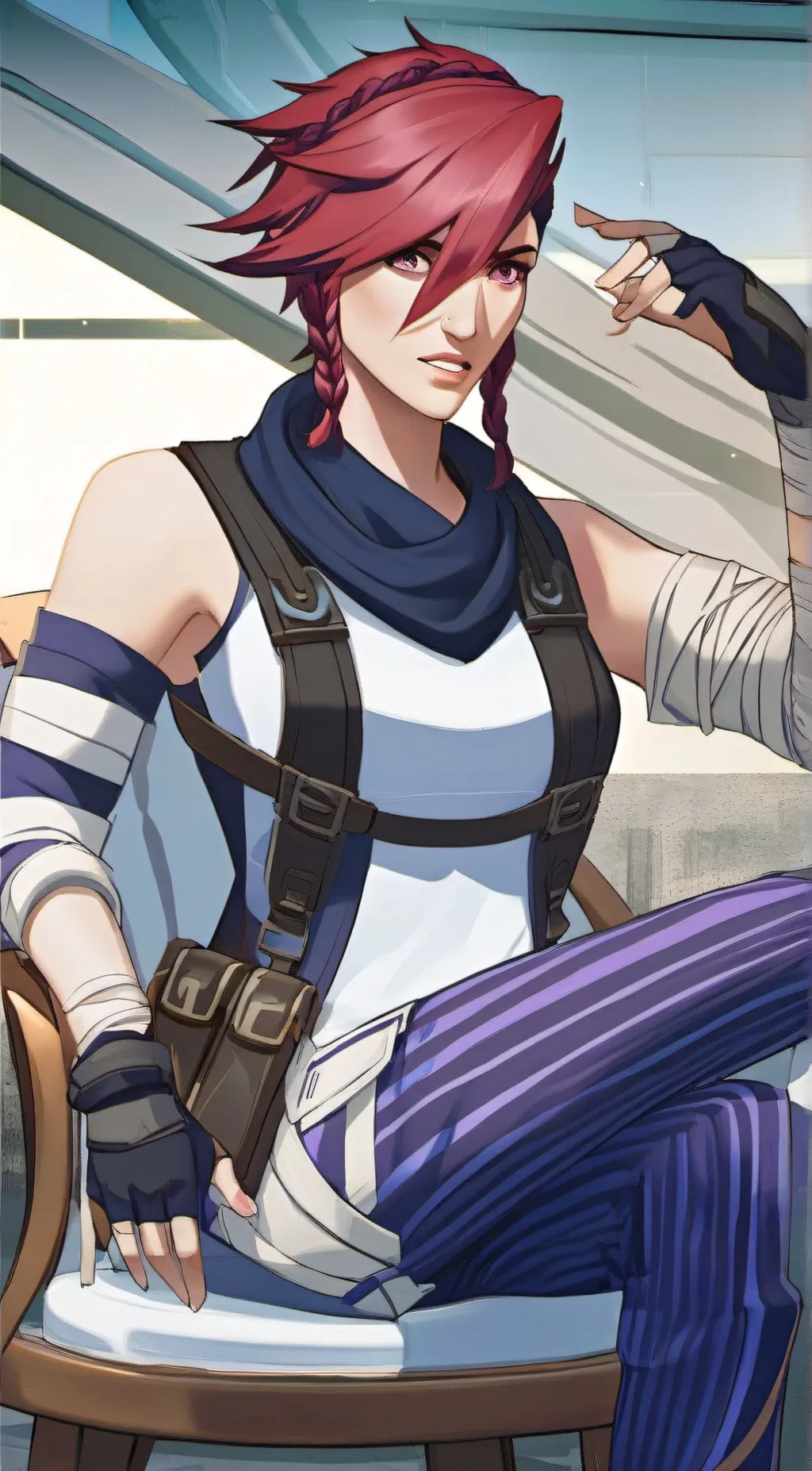 ai character: Vi background