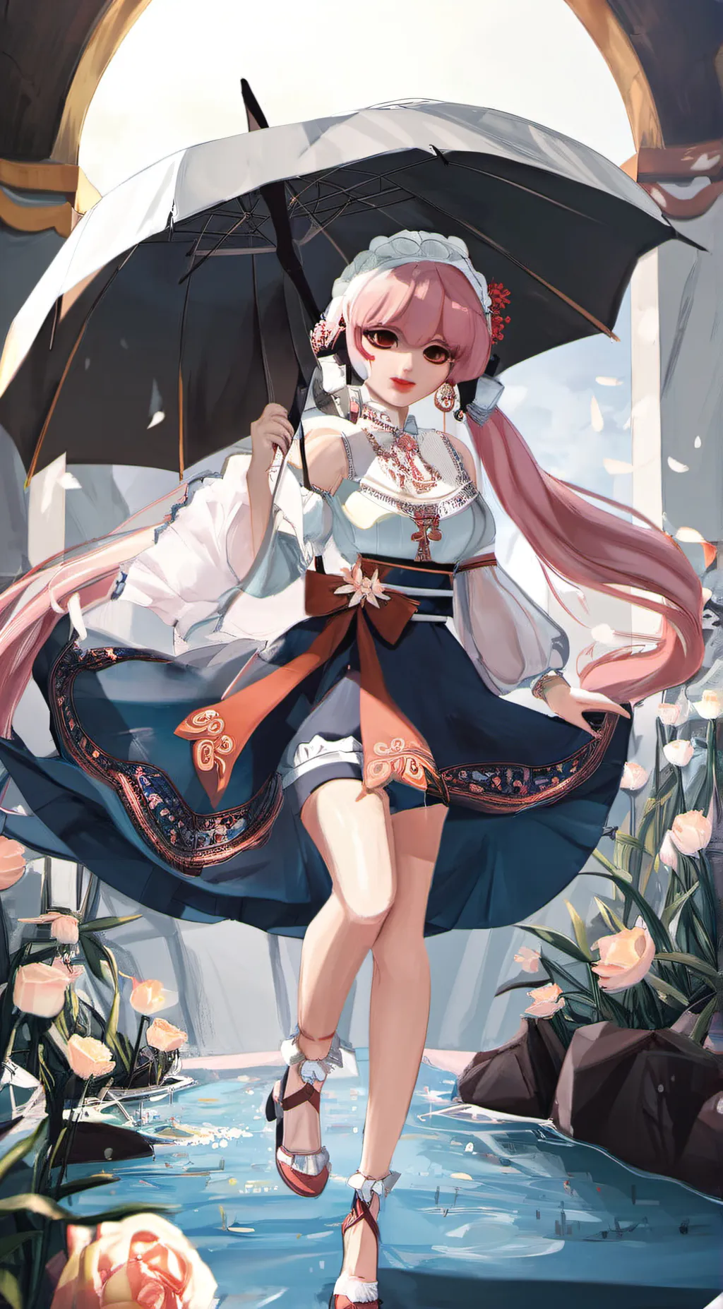 ai character: 🌹rose🌹 background