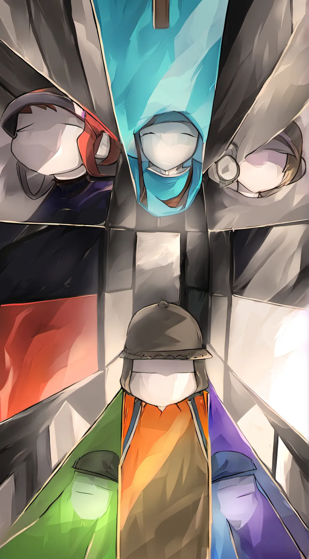 ai character: rainbow friends background
