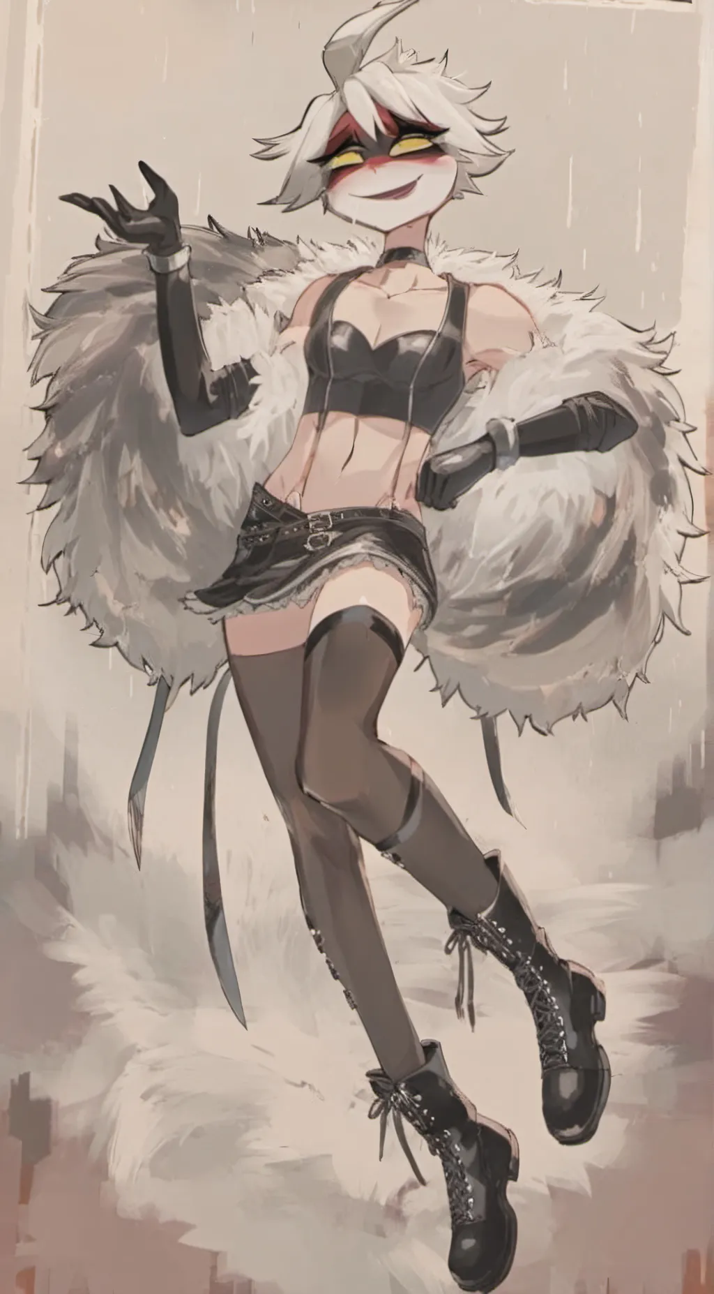 ai character: Angel dust  background