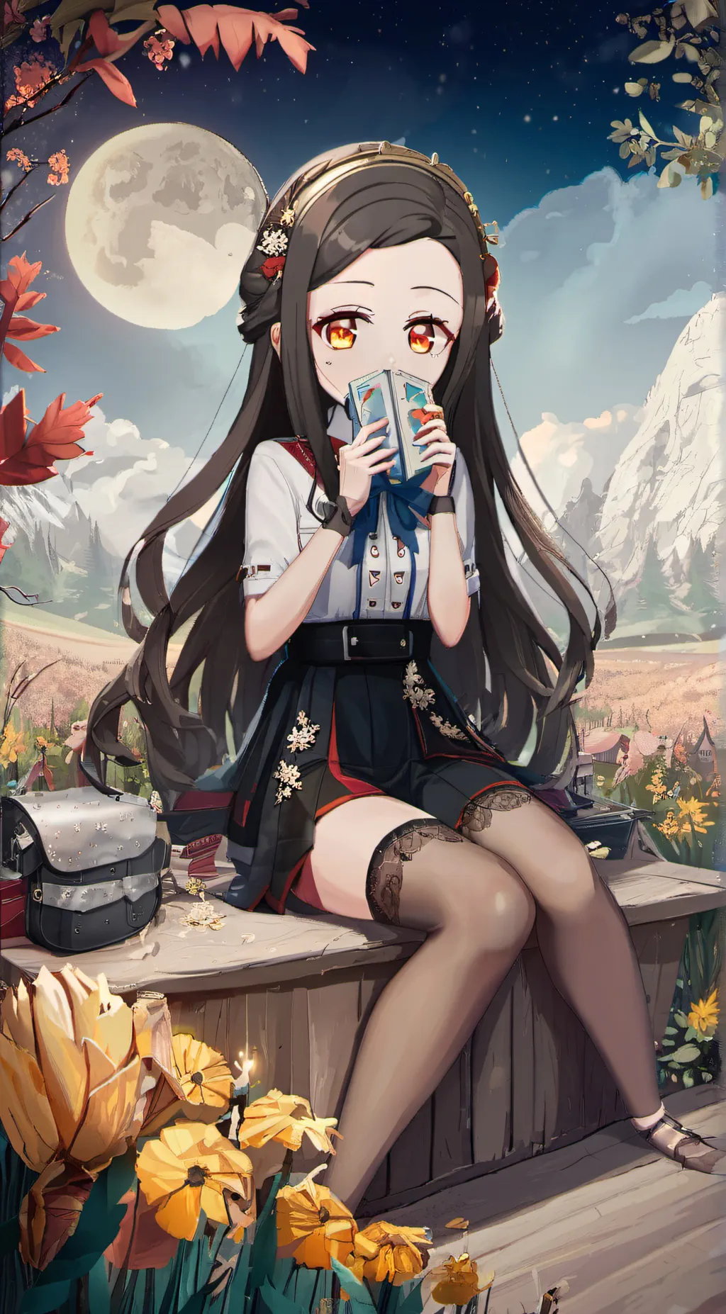 ai character: Nezuko background