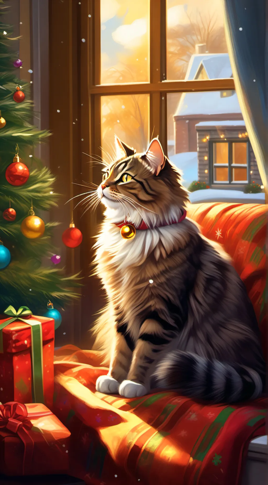 ai character: Cat background