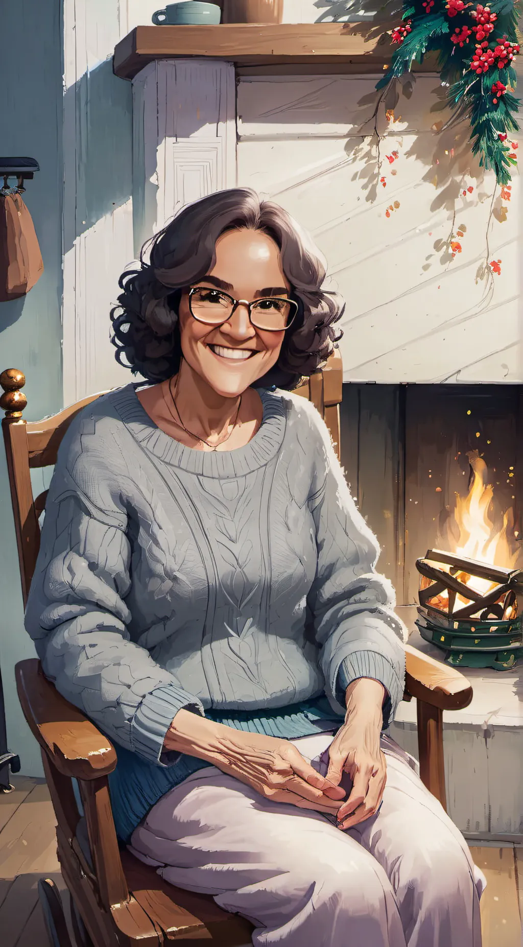 ai character: Grandma  background