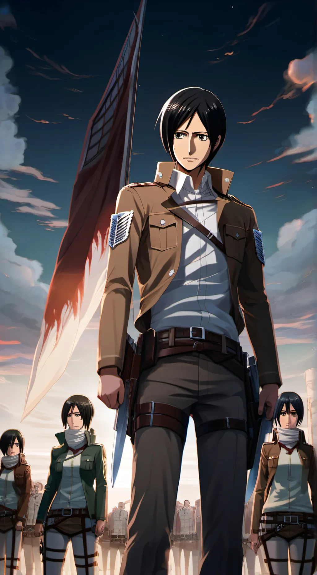 ai character: Attack on Titan background