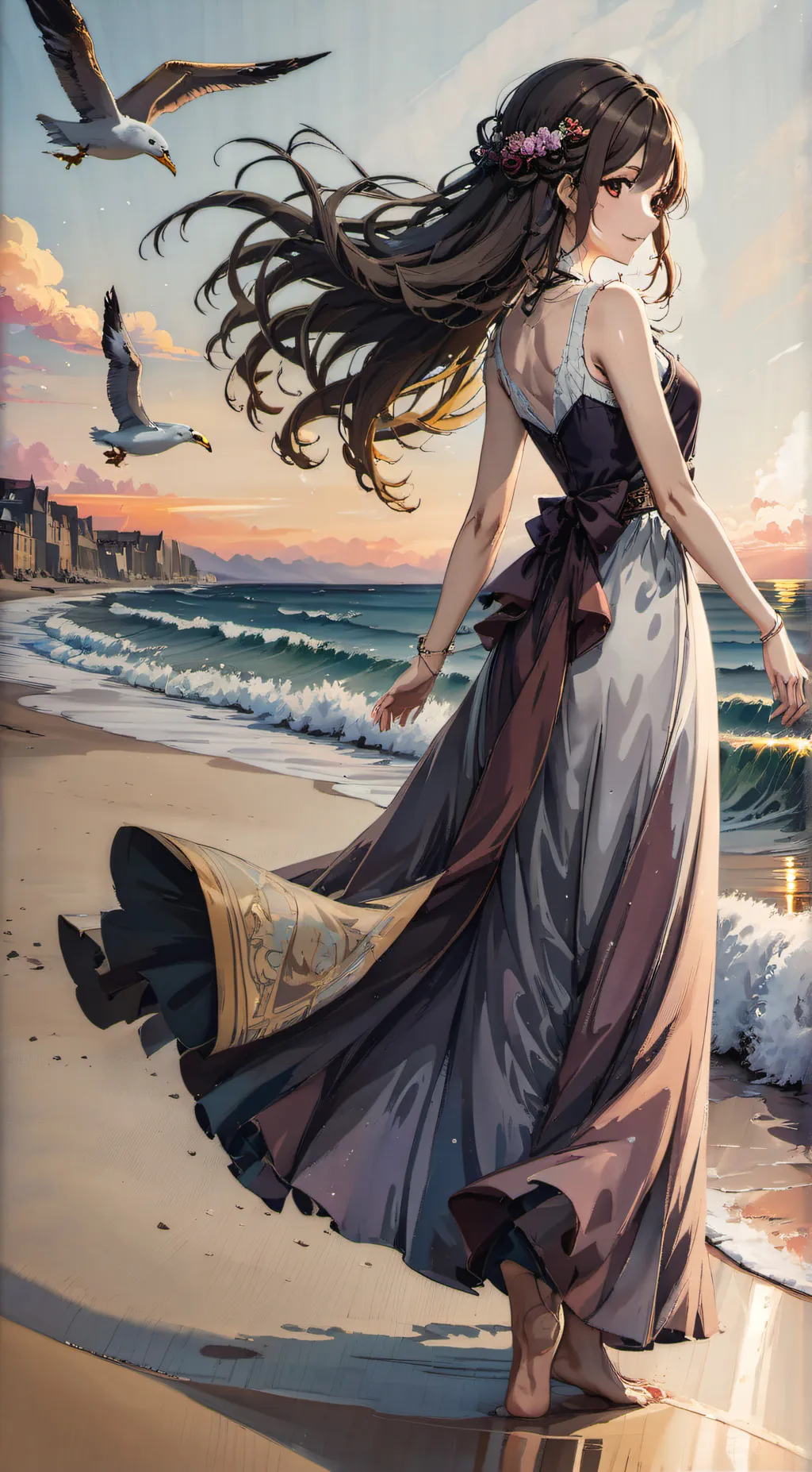 ai character: Aria background