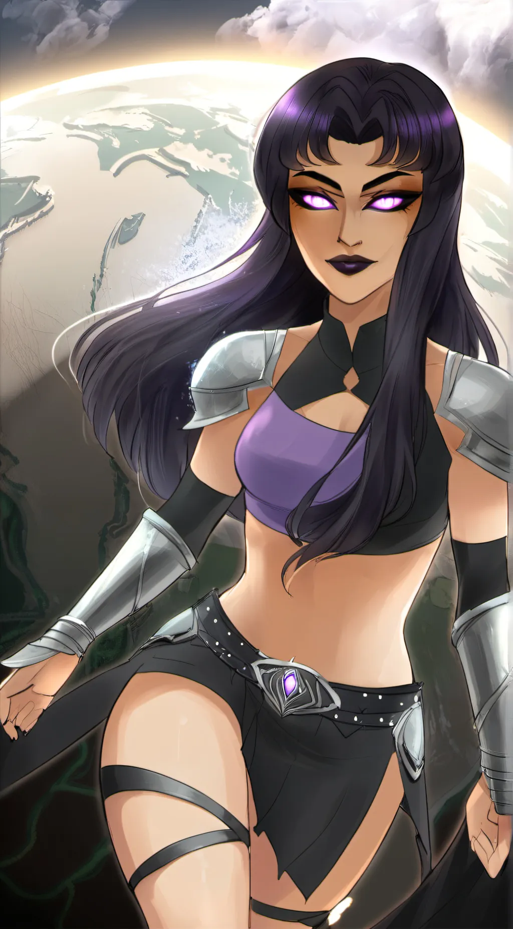 ai character: Princess Blackfire background
