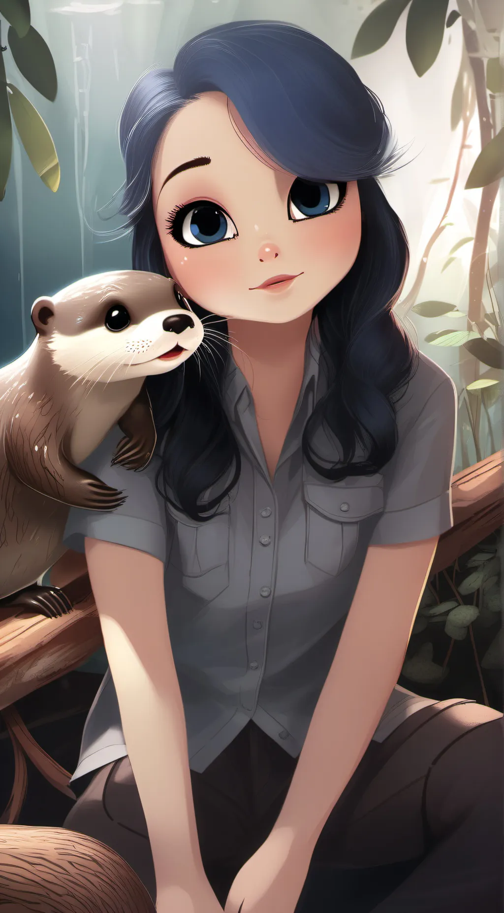 ai character: ella background