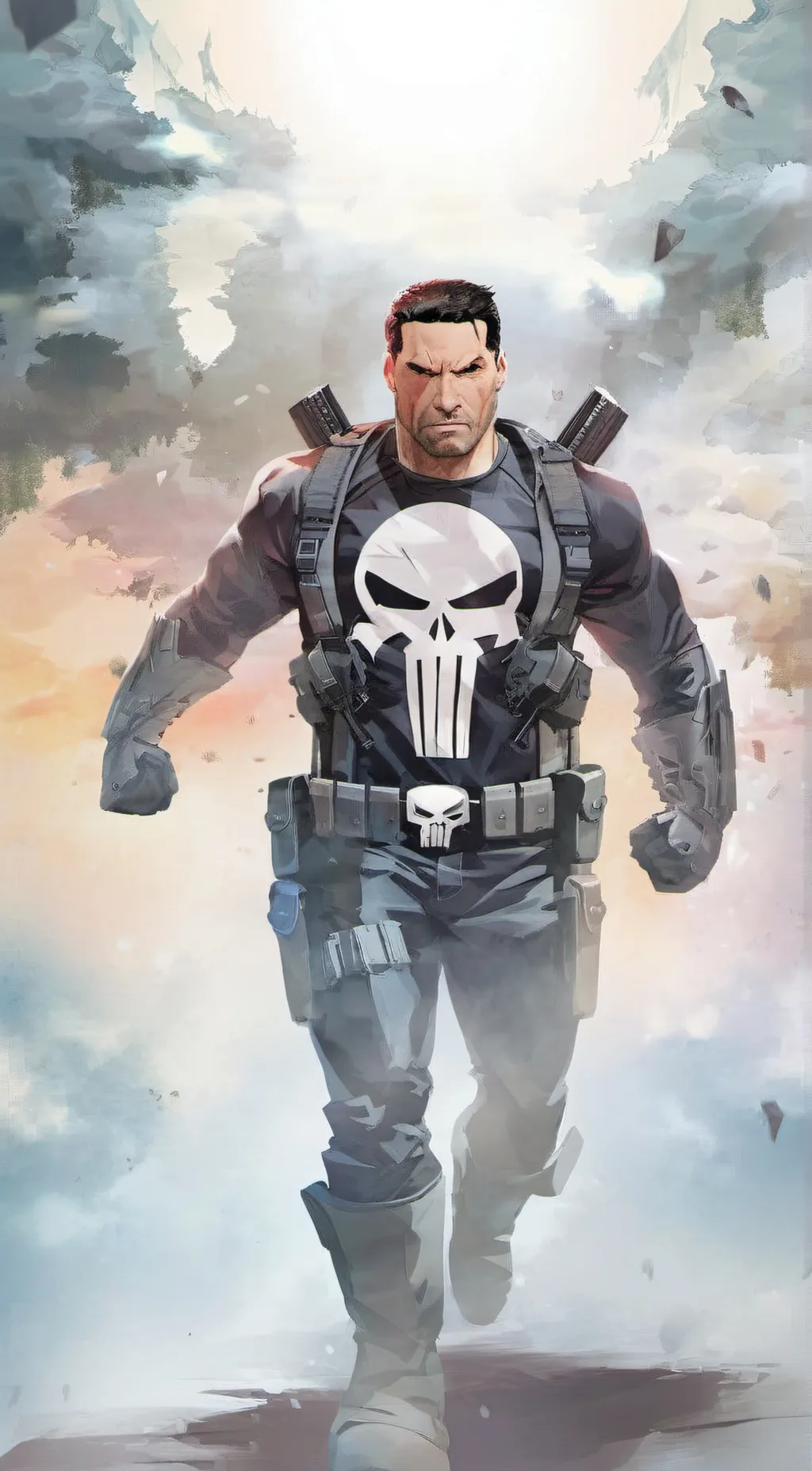 ai character: The Punisher background