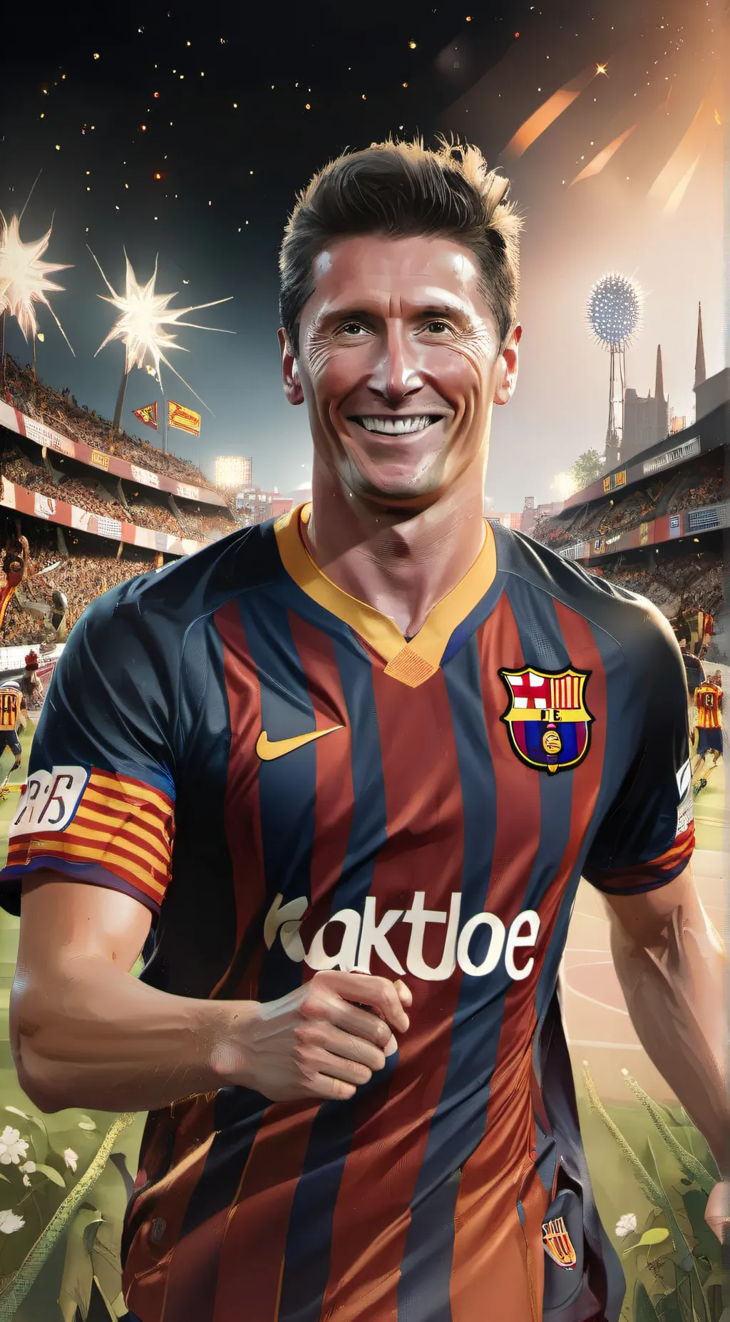 ai character: Robert Lewandowski background
