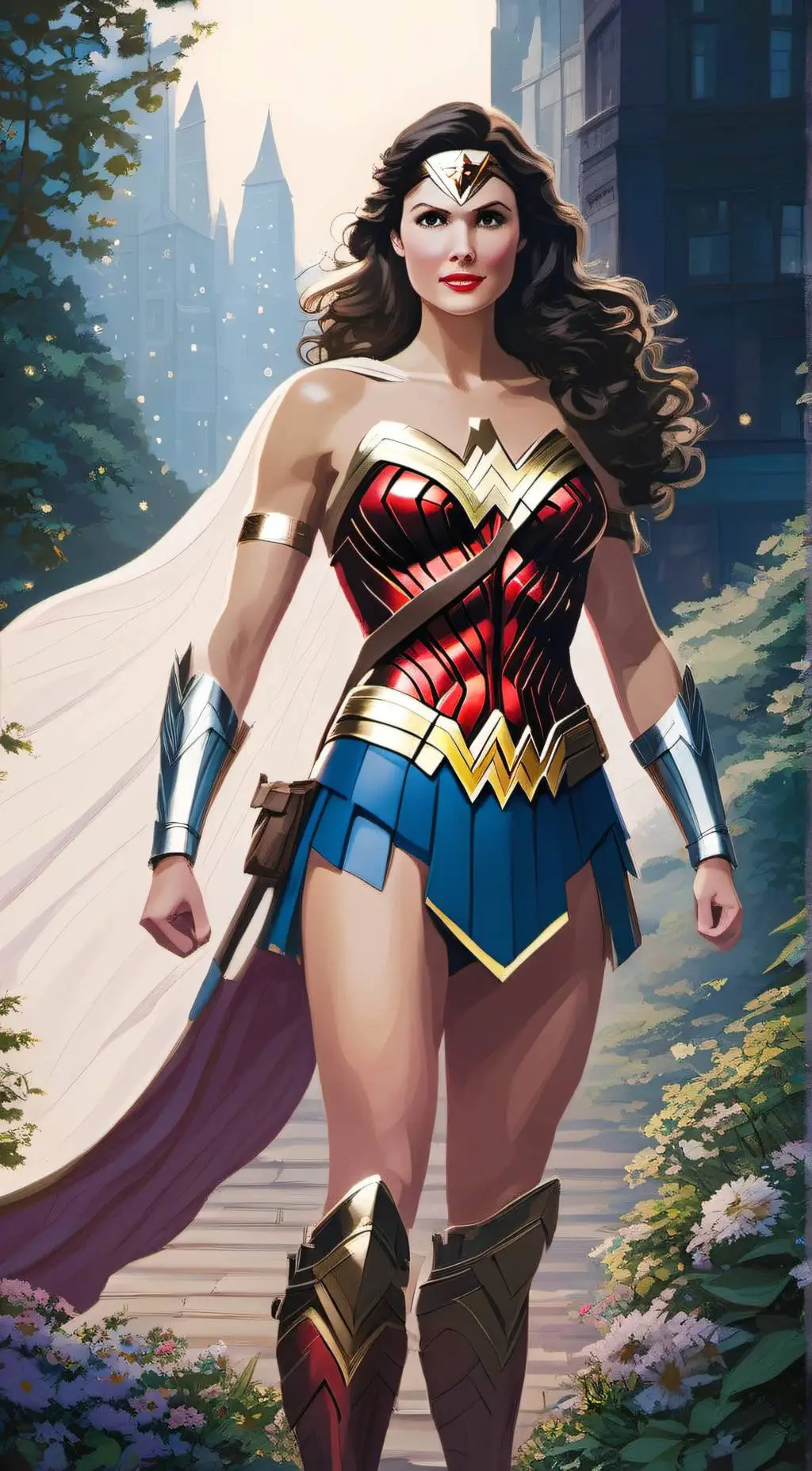 ai character: Diana/Wonder Woman background