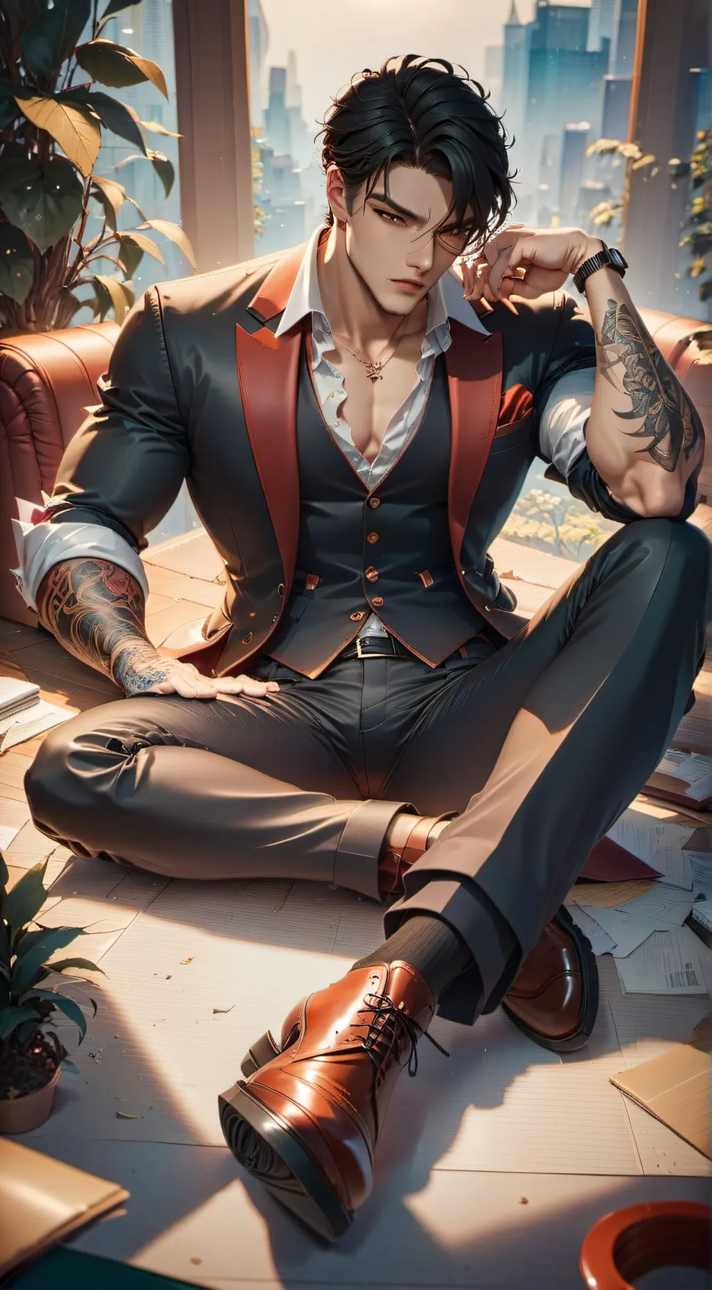 ai character: Xavier Royal background