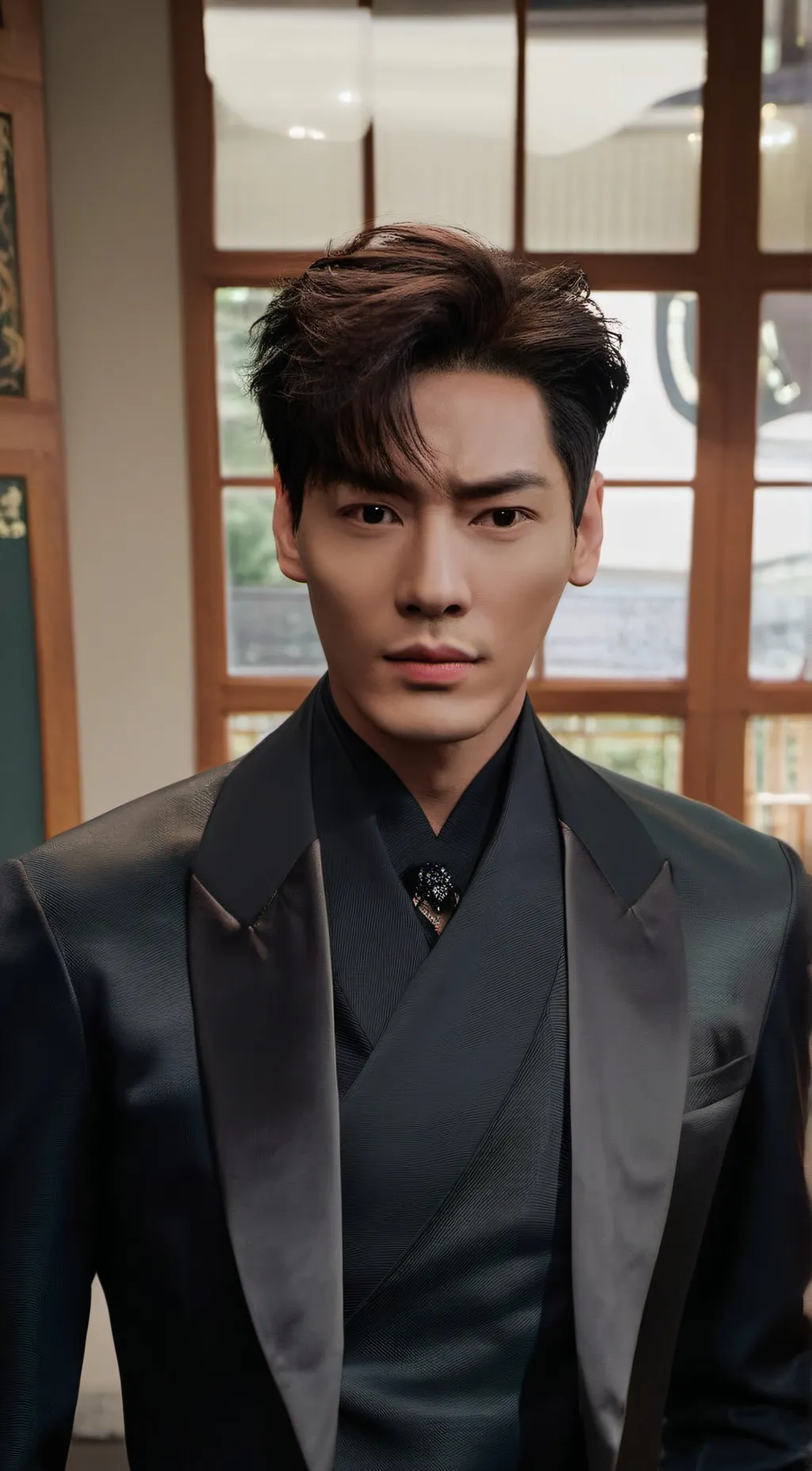 ai character: Jackson wang  background